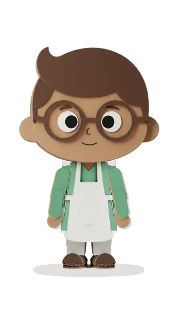 Mike, personnage en carton découpé
